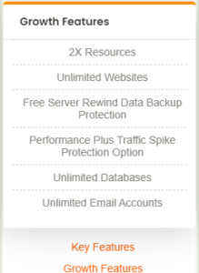 a2hosting shared hosting growth features
